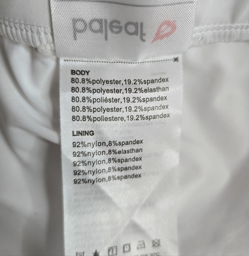 Baleaf White Mini Pleated Athletic Tennis Skort Size Medium - Picture 7 of 11